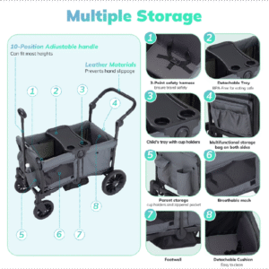 stroller wagon with lots of storage